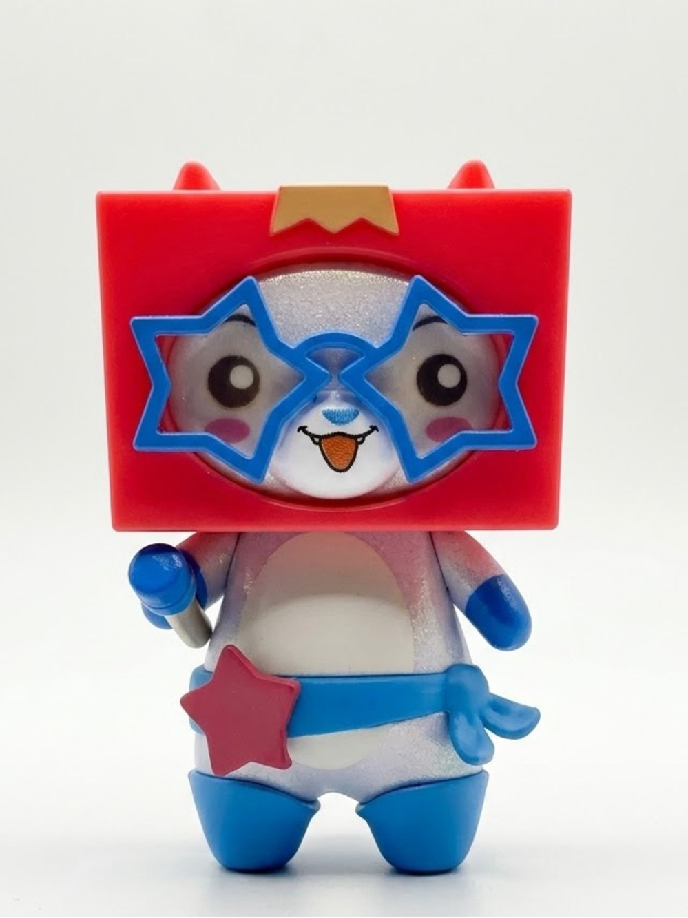 RARE LANKYBOX Series 1-6 Mystery Micro Figure - FOXY sings in Blue Glasses
